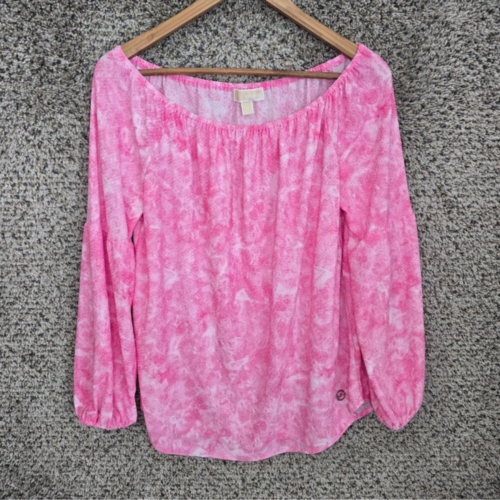 Pink Michael Kors Women’s Off The Shoulder Top